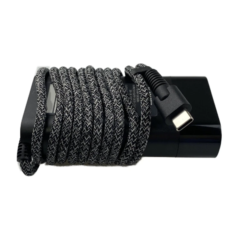 AC240V ramping 65W USB C Charger, untuk Hp Elitebook Chromebook Spectre pengisian cepat Laptop Tipe C Power Adapter US Plug