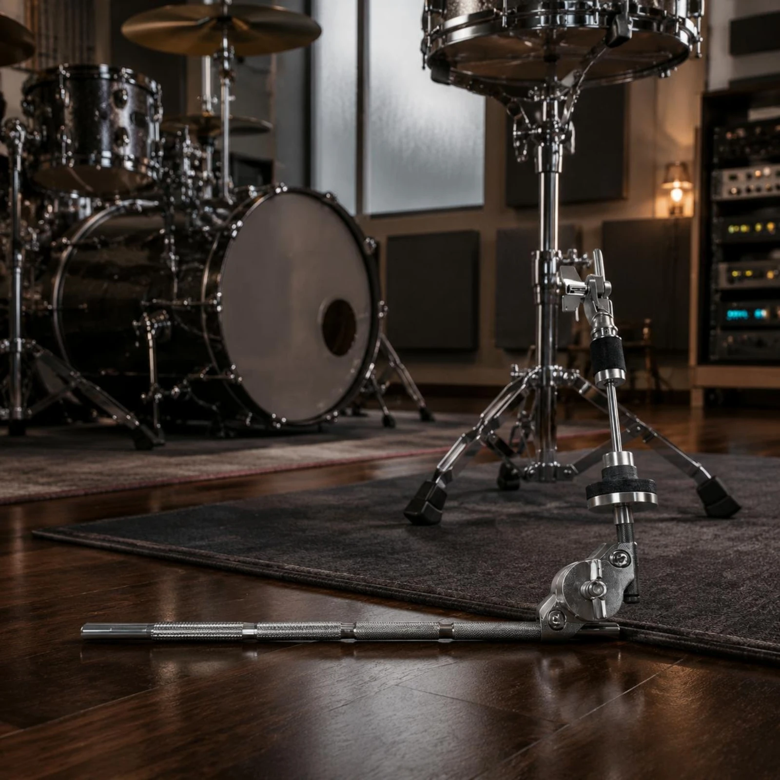 Hi Hat Clutch Easy to Install Hi-Hat Clutch Cymbal Stack Holder Standard Fit Drum Hardware Adjustable Tightening for Drummers