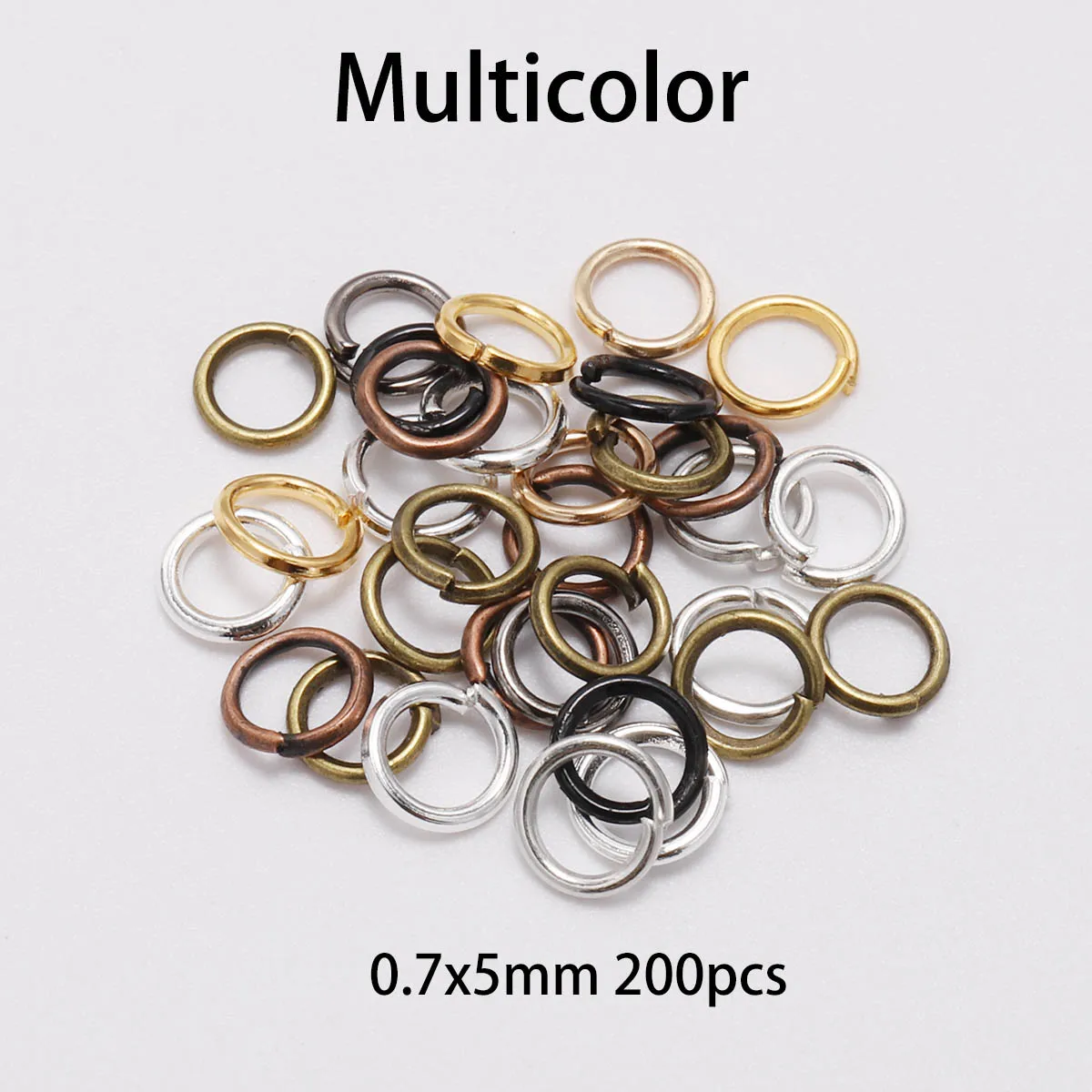 200pcs Rings & Clasps Set for DIY Jewellery Making Kit