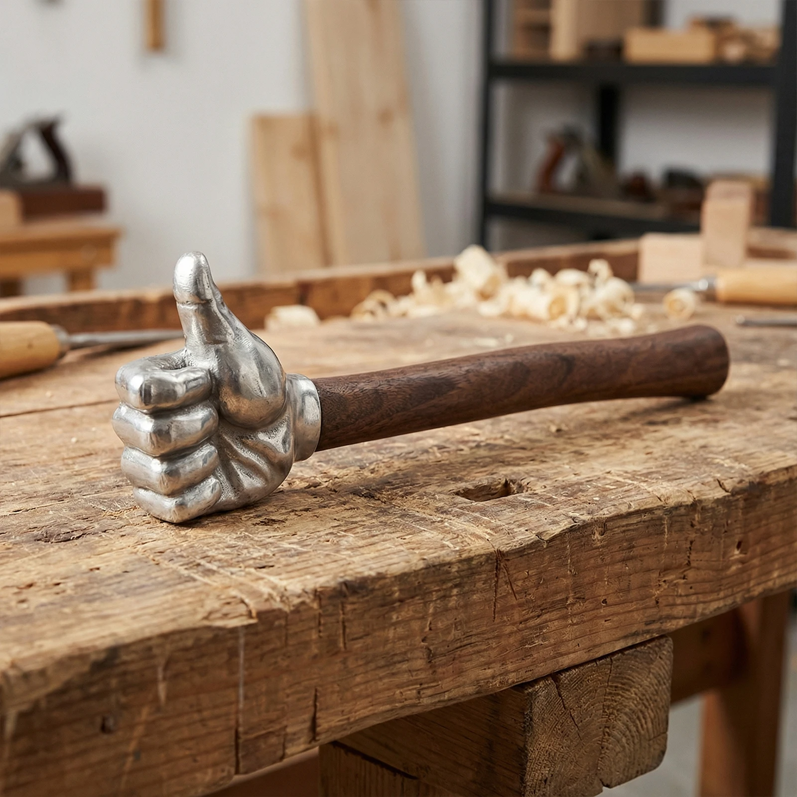 

Small Thumb Hammer Multifunctional with Wooden Handle Sledge Hammer for Outdoor