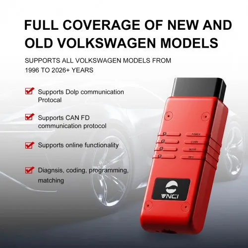 VNCI 6154B for VW & for AUDI Diagnostic Tool Support CAN FD/ DolP Protocol Support Online Diagnosis/Coding/Programming/Matching