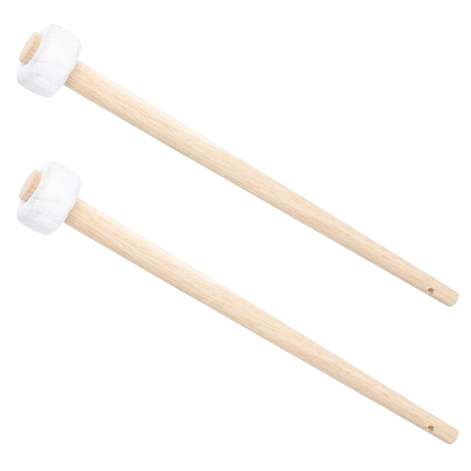 2Pcs Small Size Wooden Gong Mallets with Ergonomic Handle Fine Craftsmanship for Gong Sound Production Ceremony Gift Percussion