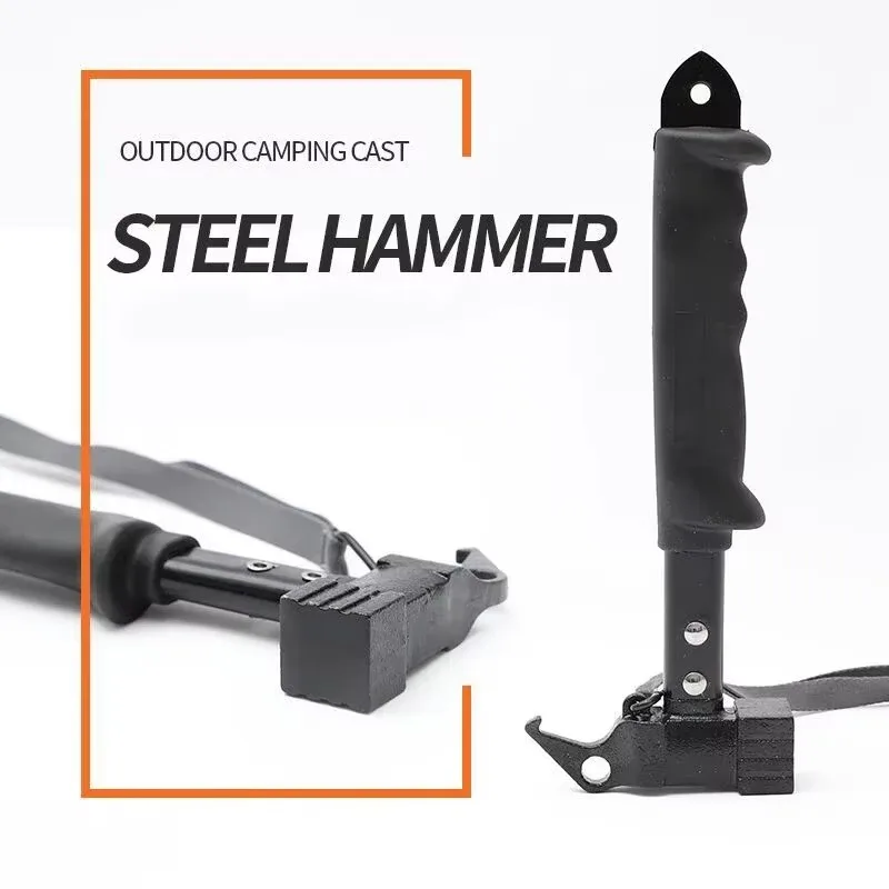 

Camping Hammer 12" Small Lightweight Functional Tent Stake Hammer for Outdoor Survival, Hiking, Backpacking, Camping Gear