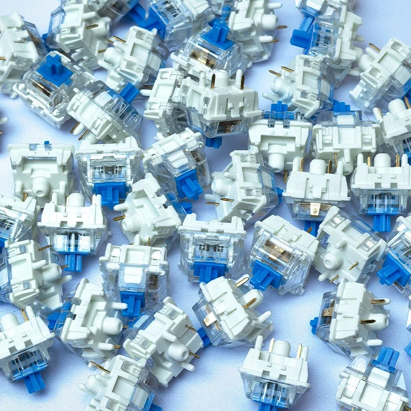 20/80/100 Stück mechanische Tastaturschalter, blau, rot, braun, Hot-Swap-fähig, 3 Pins, Kreuzstiel für mechanische Tastatur