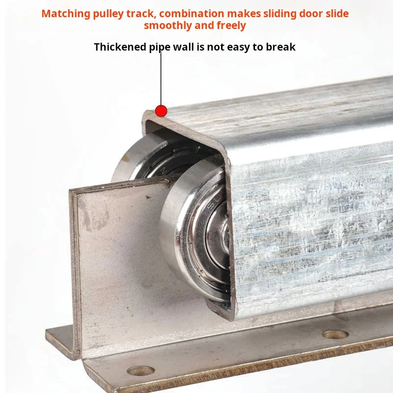 รอกสกายไลท์สแตนเลส รอกหลังคาเคลื่อนที่ รอกบันไดเปิดรางเลื่อนลูกกลิ้งล้อไนลอนยกงานหนัก