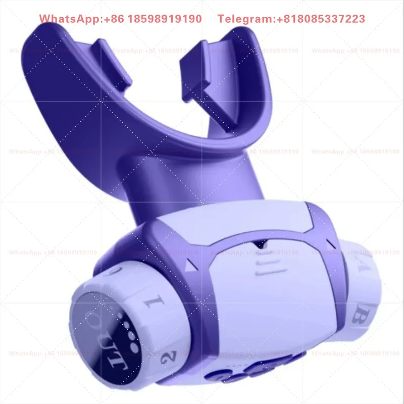 1PCS Voice Abdominal Breathing Trainer Pulmonary Muscle Trainer Dual Multi level Resistance Adjustment