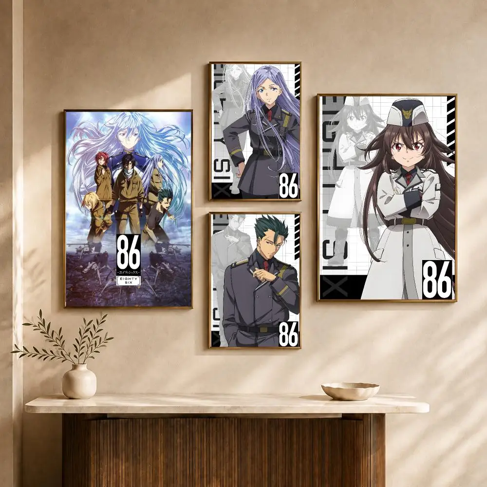 Anime Eighty Six 86 Lena Shin Mecha Poster HD Wall Decor Apartment Dorm Office Cafe Bedroom Home Gift