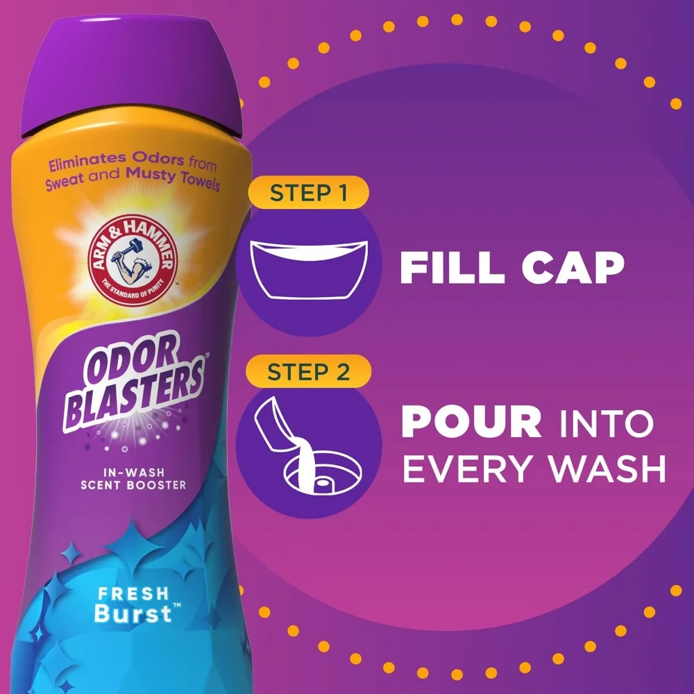 Fresh Burst Scent Booster Laundry Additive 24 Oz In-Wash Fragrance Enhancer No Heavy Perfumes Dyes or Parabens Laundry Detergent Booster for Fresh Smelling Clothes - view 5
