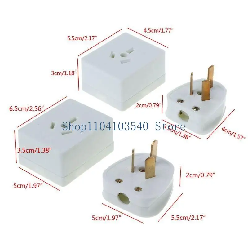 02DC AC 250V 10A/16A 3-Prong Home Panel Socket Protector for Home Appliances