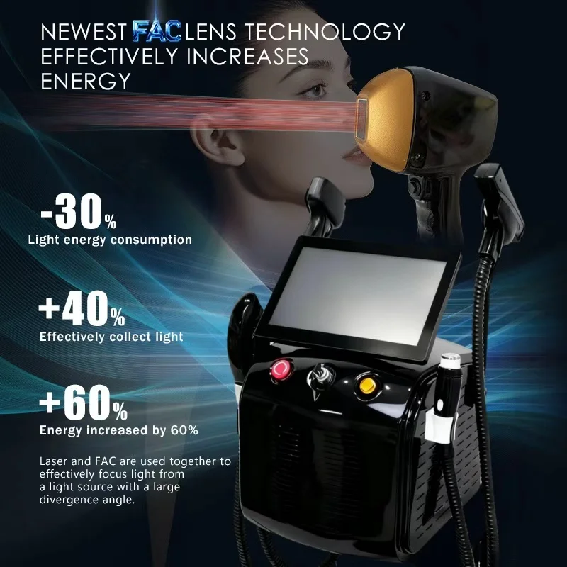 5000W 4 In 1 Diode  Pico IPL Nd YAG Picosecond  Machine Hair Removal Tattoo Removal Carbon Peeling