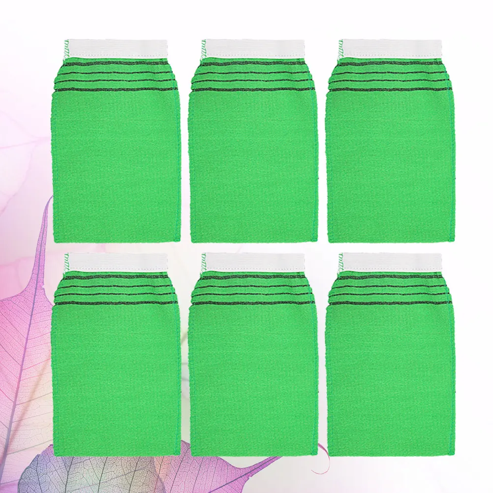 10Pcs Bath Mitts for Exfoliation Soft Skin Friendly Premium Material Body Scrub Gloves Ideal for Home Use Green