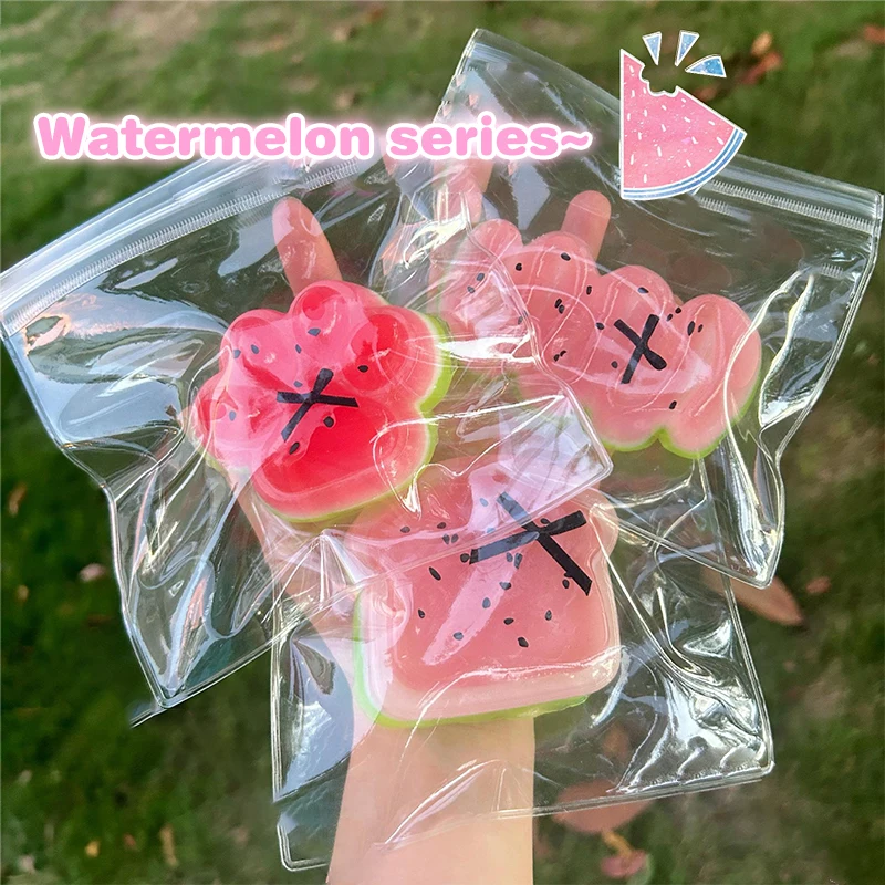 

Cartoon Cat Paw Squeeze Toy Cute Funny Soft Slow Rebound Stress Relief Toys Creative Watermelon Children Decompression Toys Gift