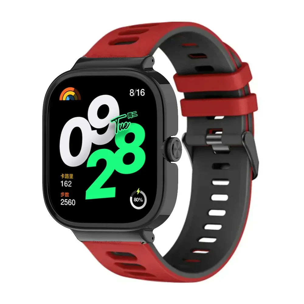 Pulseira de Substituição de Silicone para Relógio Redmi, Pulseira Esportiva, Pulseira para Relógio Redmi 3, SmartWatch Ativo, Pulseira Acessórios
