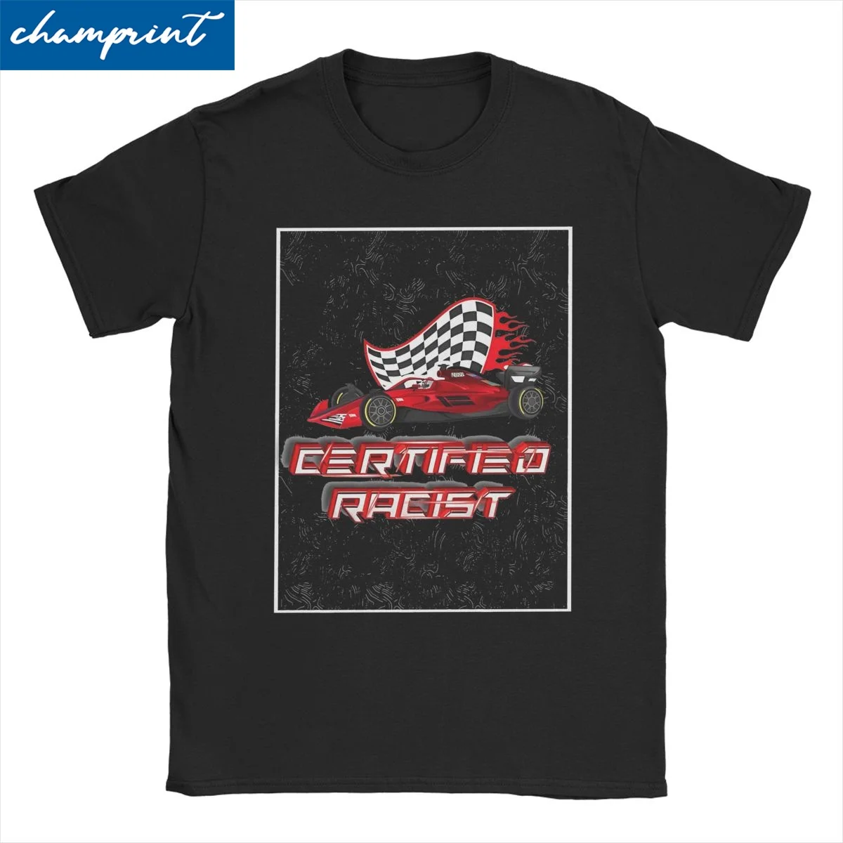 Certified Racist T Shirts for Men Women 100% Cotton Fun T-Shirts Round Collar Race Tees Short Sleeve Tops Plus Size