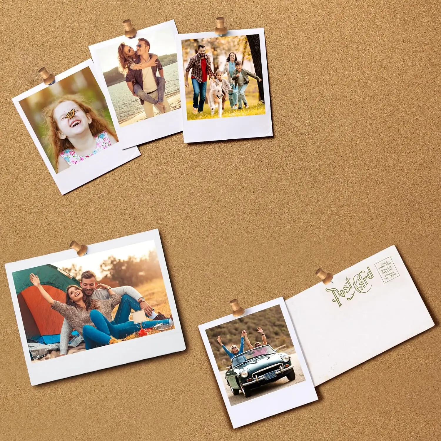 20/60Pcs Wooden Push Pins Thumb Tacks for Decorative Wall Bulletin Board Map Pins Natural Wood Color image 3
