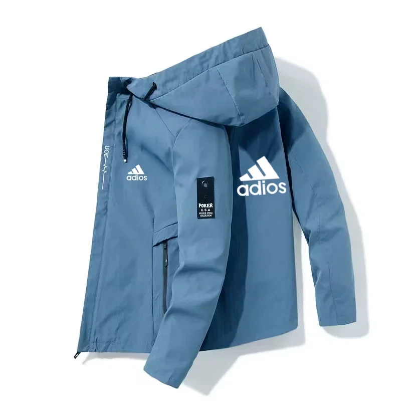 

Men's outdoor windbreaker jacket, casual sports style mountaineering hooded jacket, new product brand for spring and autumn 2025
