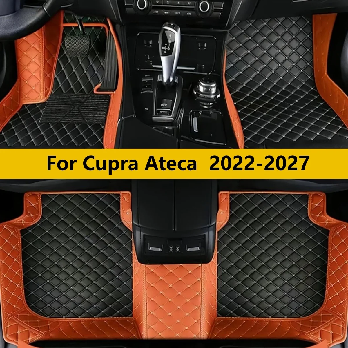 

Car Floor Mats For Cupra Ateca 2022 2023 2024 2025 2026 2027 Auto full set carpet pads leather foot mat rugs