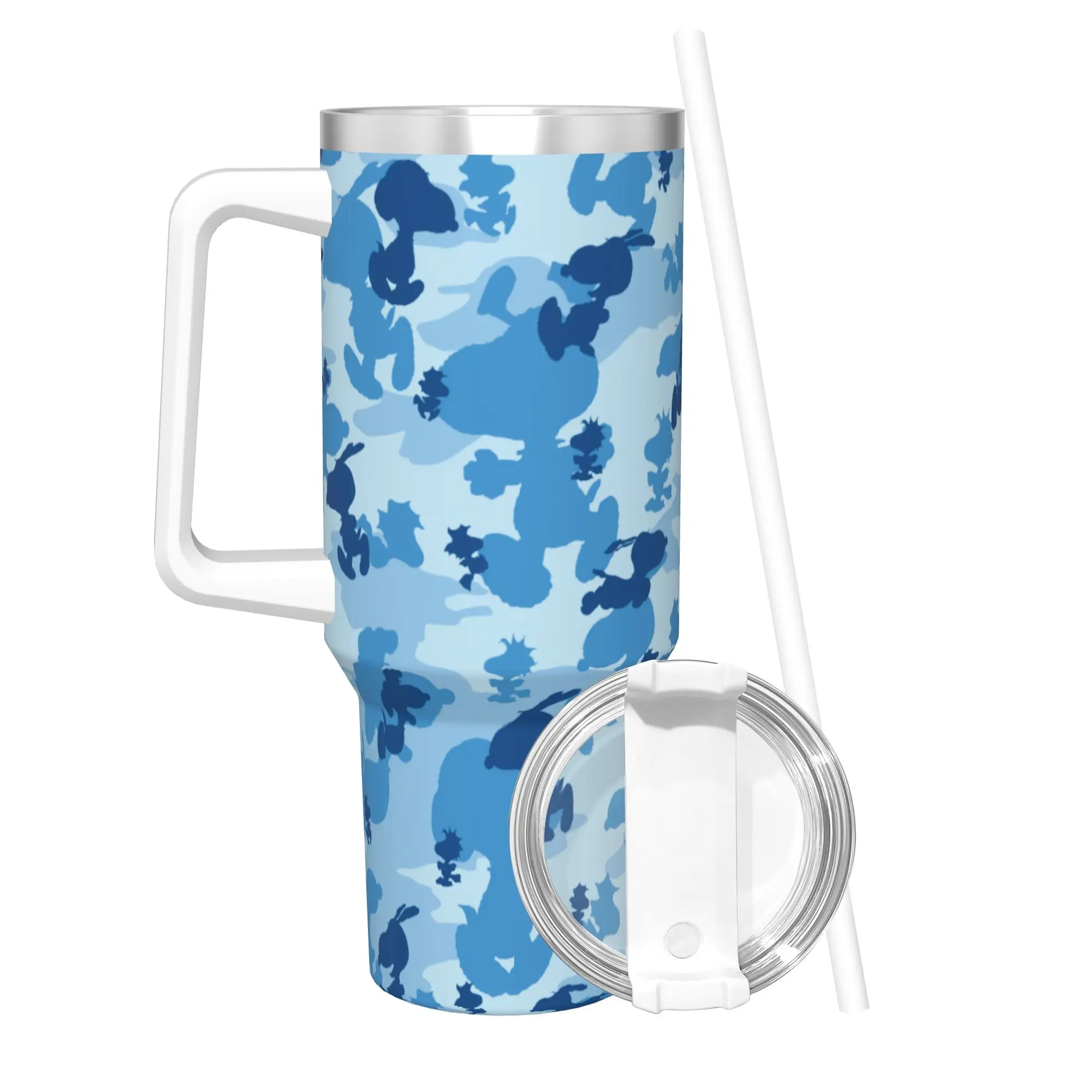 

Stainless Steel Tumbler Snoopy Cartoon Anime Thermal Mug Leakproof Cold Drink Mugs Cup Camping Graphic Water Bottle