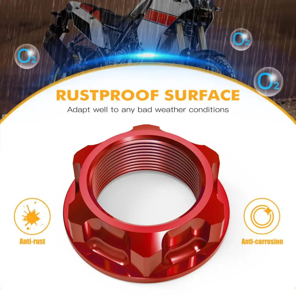 For Honda 2012-2019 CRF250L CRF250M Steering Stem Nut CRF250 RALLY CR85R CRF150R RII CRM 50 80 250R CRM250AR CRF1000L XR230