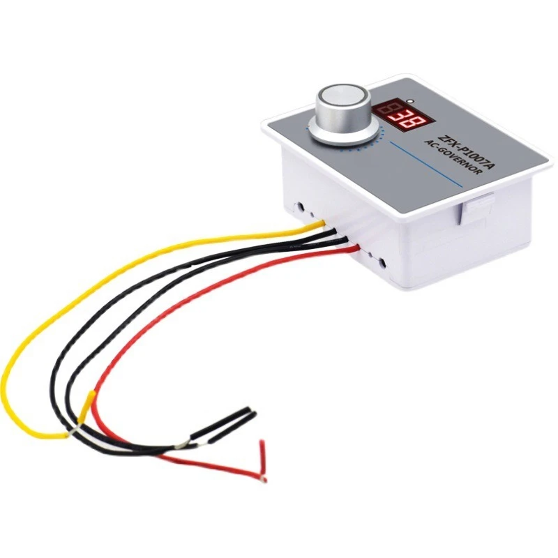 ZFX-P1007A AC digital display stepless governor, high power PWM speed switch 220V governor