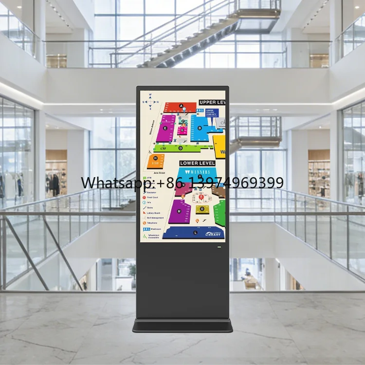 Standing Screen LCD Kiosk Digital Signage Vertical Advertising Display USB Wifi Totem for Indoor Advertisement