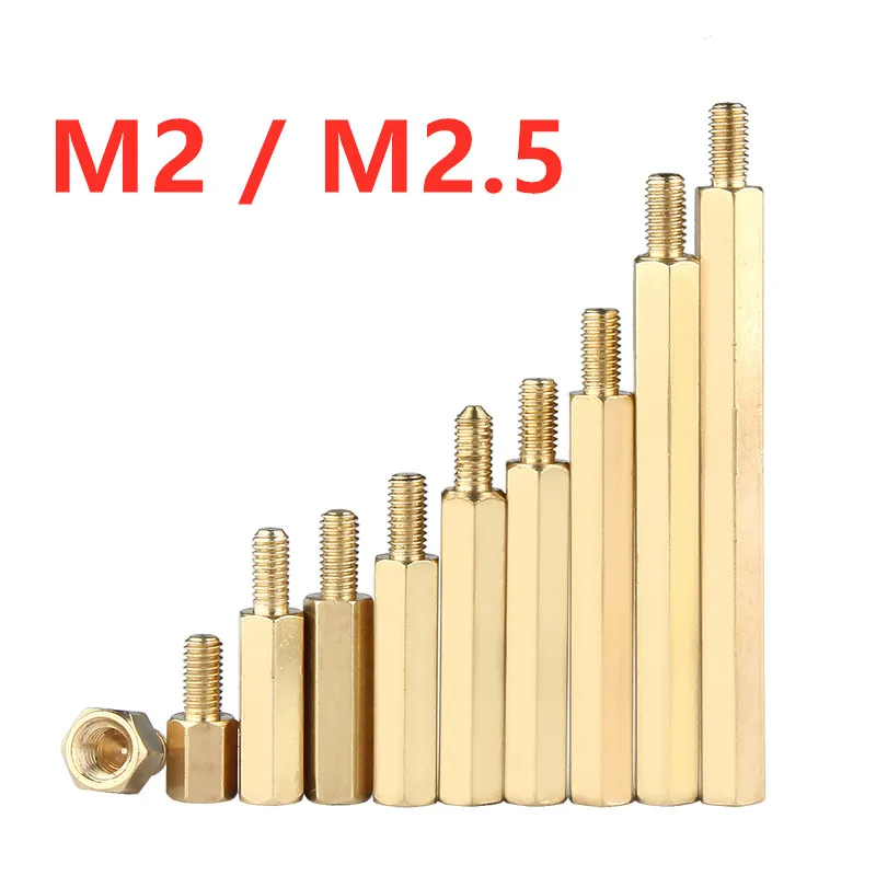 20Pcs M2/M2.5 Spacing Screw Pcb Standoff Pilar Hex Head Struts Copper Stud Nut PC Motherboard Standoff Spacer