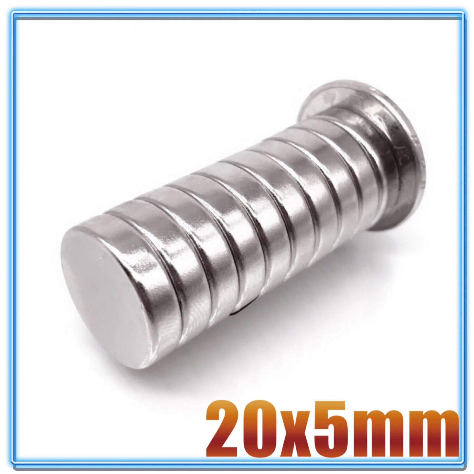 2/5/10/20/50 Pcs 20x5 Round NdFeB Neodymium Magnet N35 Super Powerful imanes Permanent Magnetic Disc 20*5