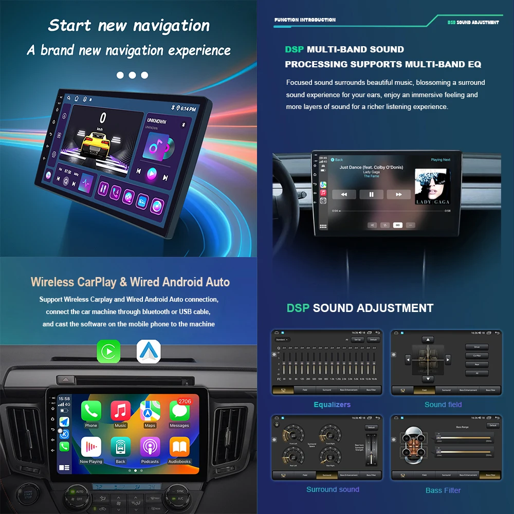 Autoradio Android avec Écran Tactile HD, Bluetooth, Navigation GPS, DSP, Lecteur Vidéo, Limitation, pour Voiture Mazda 3 bk maxx axel (2010-2013)