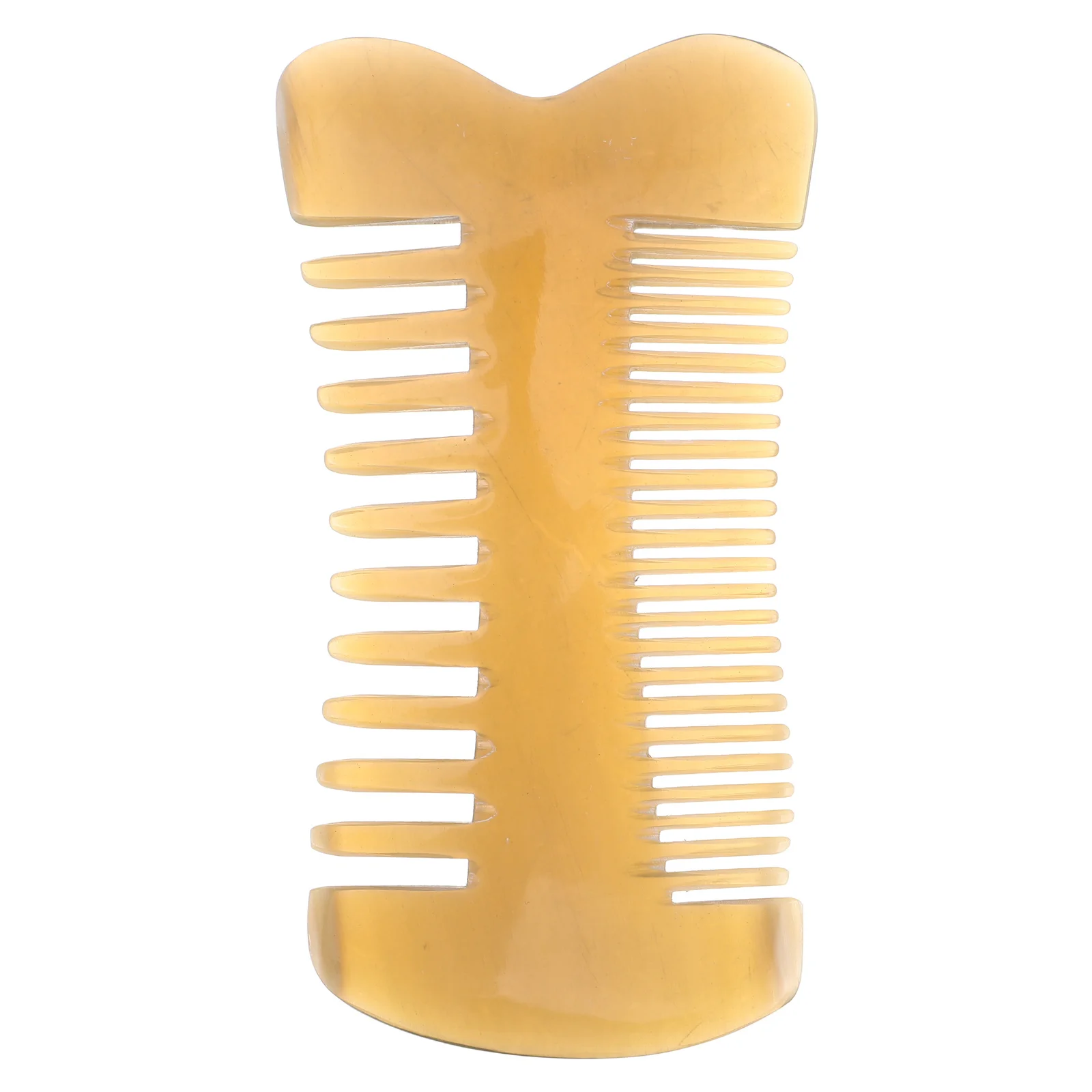 

Handmade Ox Horn Comb Dual Side Fine and Wide Teeth Anti Static Scalp Massage Detangler for Wet Dry Hair Styling