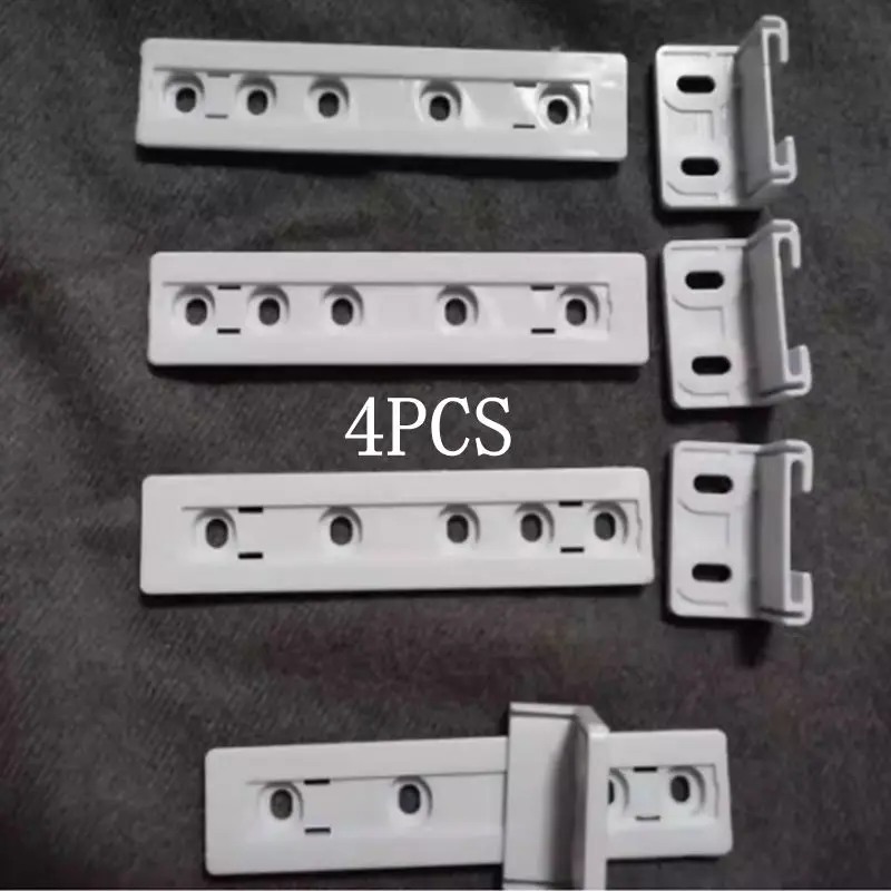 4Set for Fridge door slide rail mounting kit refrigerator door sliding guide integrated cupboard built in kit