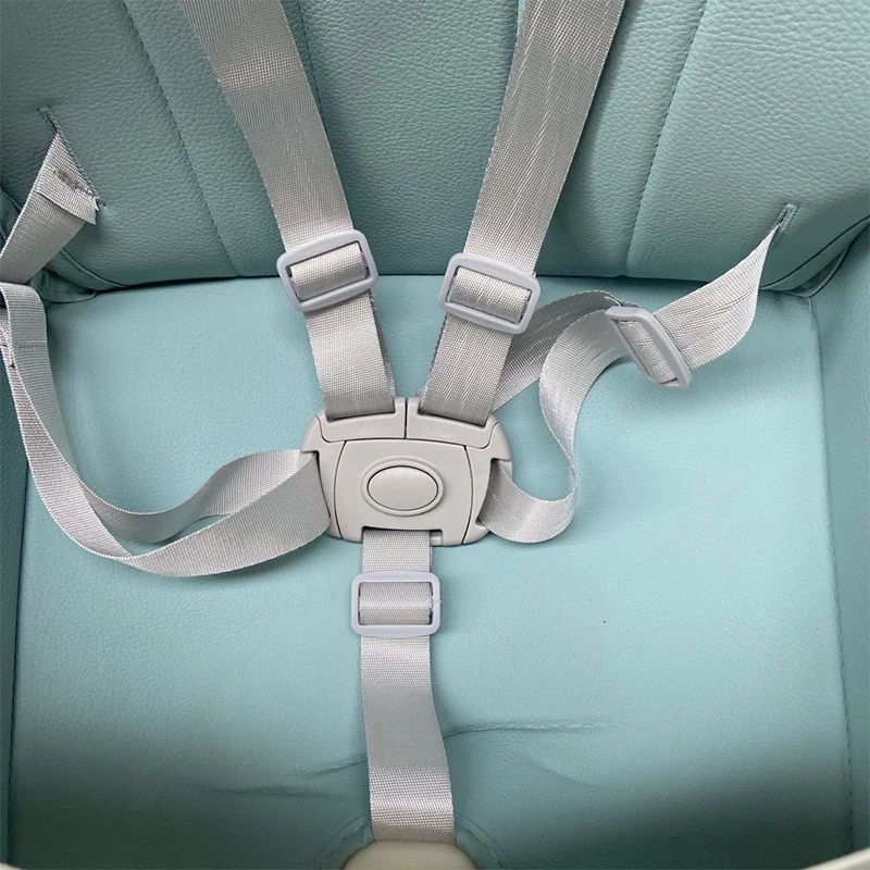 Secure Child Strap for Auto, Lunch & Nap, One Piece 5-Point Fasten System, Baby Safety Harness for Dining Chair