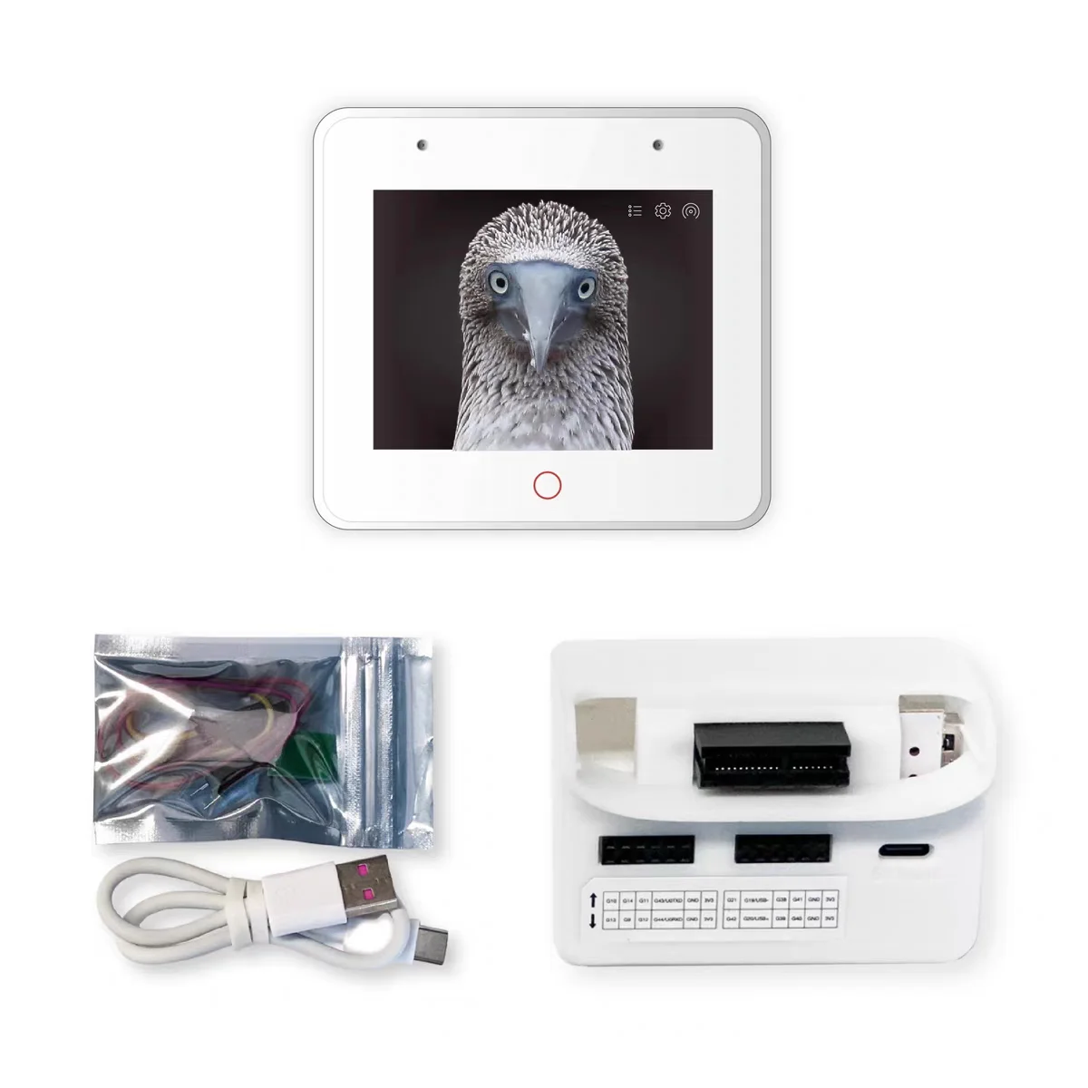 ESP32-S3-BOX-3 AIoT Edge AI IIoT Dev Kit مع ESP32-S3 SoC، حافظة مدمجة، ESP-BOX، ESP-SR، ESP-Rainmaker، ESP-Matter دعم لـ I