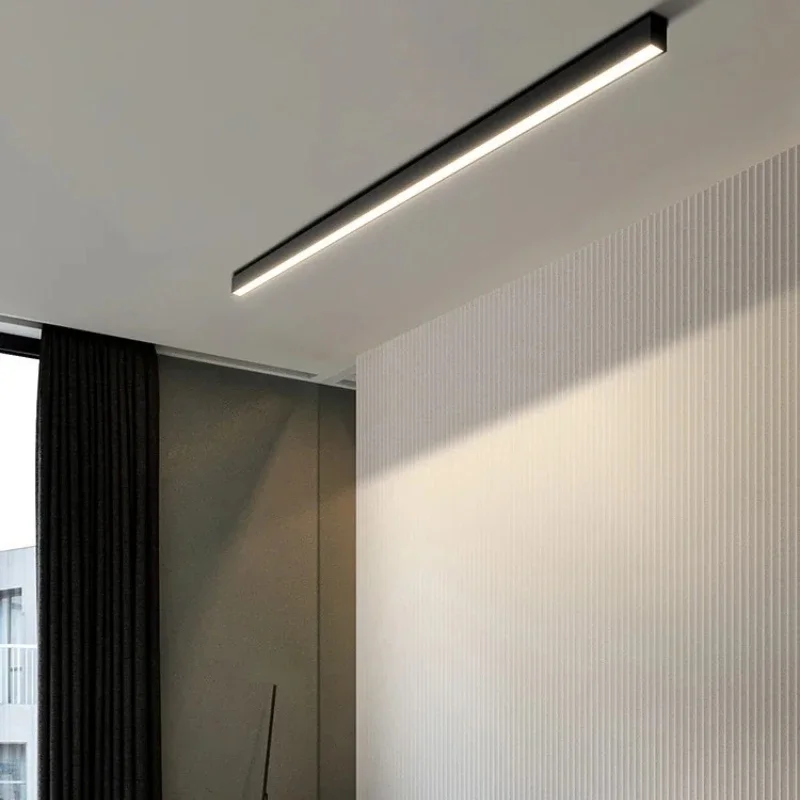 

Минималистичные потолочные светильники, современные минималистичные встроенные потолочные светильники, светодиодные светильники для коридоров, однолинейные потолочные светильники