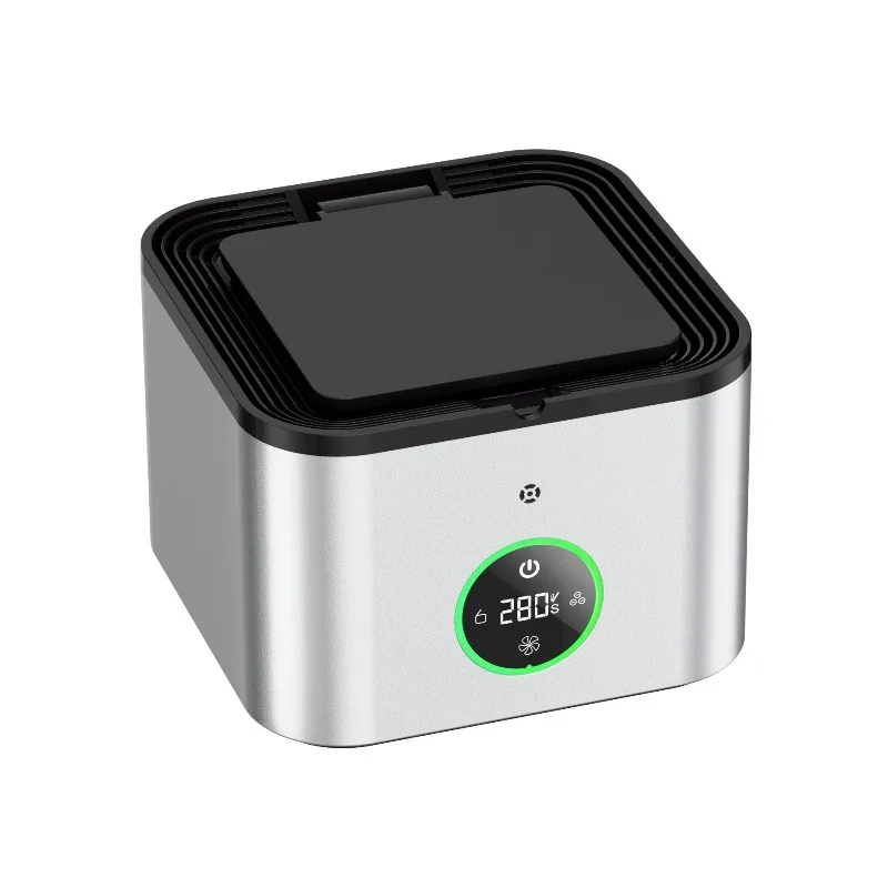 

Smart ashtray, air purifier, home and commercial office desktop with cover to prevent fly ash