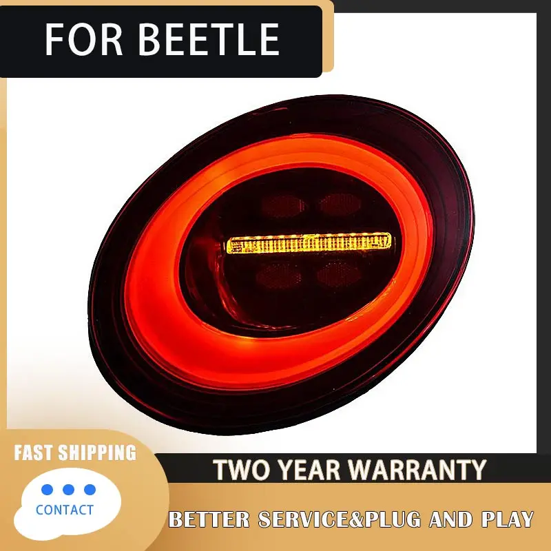 Car Lights for VW Beetle LED Tail Light 1998-2005 Beetle Rear Stop Lamp Brake Signal DRL Reverse Automotive Accessories