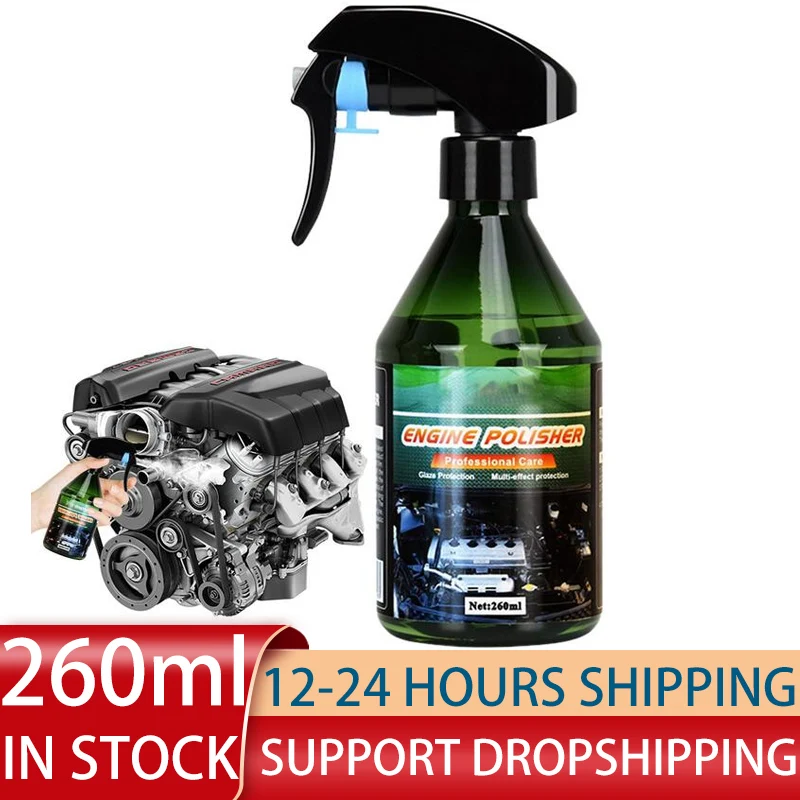 

Car Coating Spray For Engine 260ml Cleaning Agent Vehicles Non Greasy Cleaner Spray For Removing Dirt Rust Oxidation Film