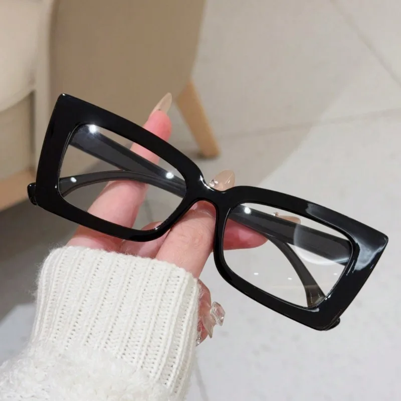 1/4PCS New Women Cat Eye Anti Blue Ray Glasses Trending Cat Eye Black Frame Blue Light Blocking Computer Female Eyeglasses