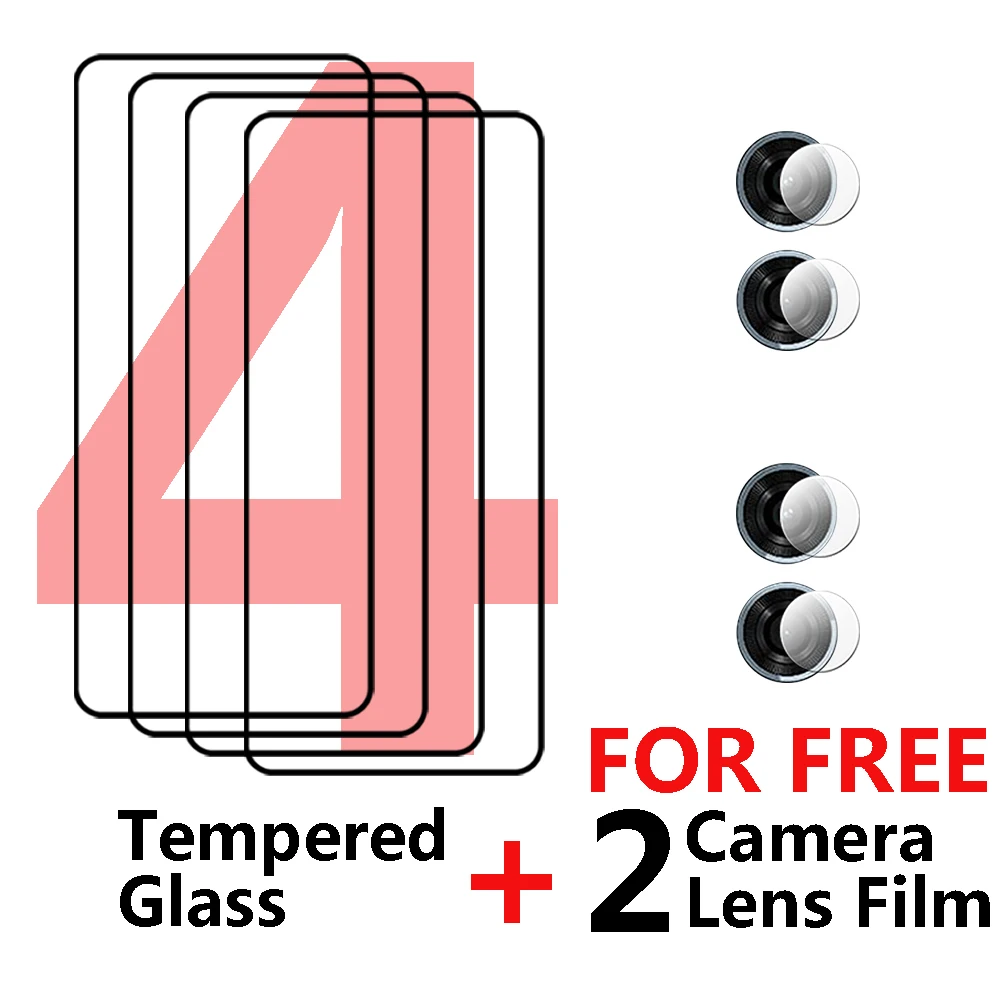 Film For Motorola Moto G54 Tempered Glass Anti-Scratch Screen Protector Glass For MOTO G54 Free Soft Fiber Lens film