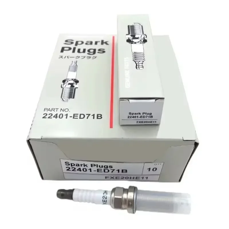 

4/6pcs 22401ED71B FXE20HE11 Dual Iridium Spark Plug For Nissan Tiida X-Trail Sentra Note Cube Juke Versa Micra Ignition Candle