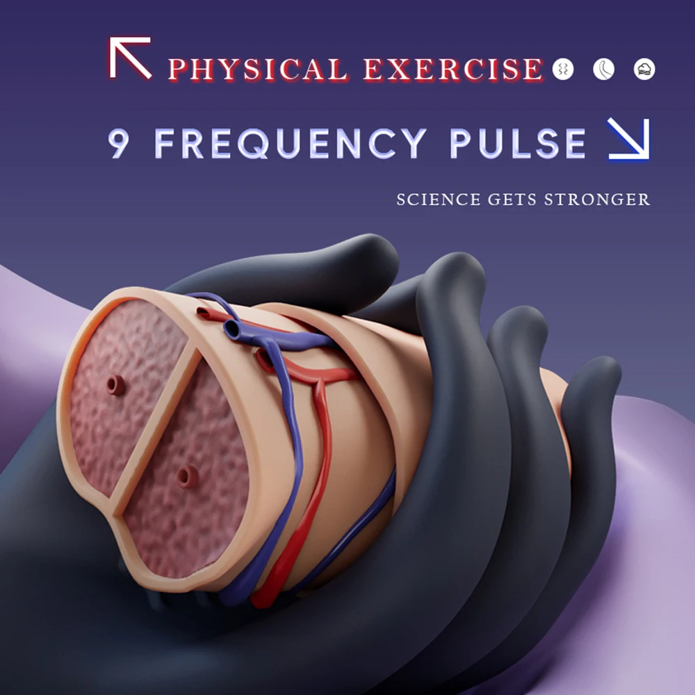 مدرب القضيب حشفة هزاز محفز لعبة الجنس الذكور حشفة القضيب طويلة الأمد ممارسة هزاز الضارب حشفة المدرب محفز