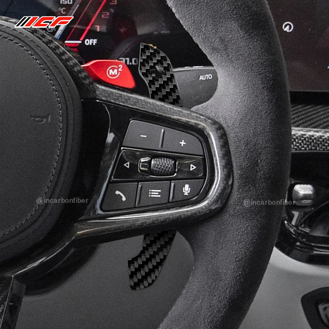 Carbon Fiber Magnetic Paddle Shifters for BMW 1 2 3 4 5 7 Series M X i8 i2 F80 F22 Steering Wheel 100% Paddle Shifter Extensions