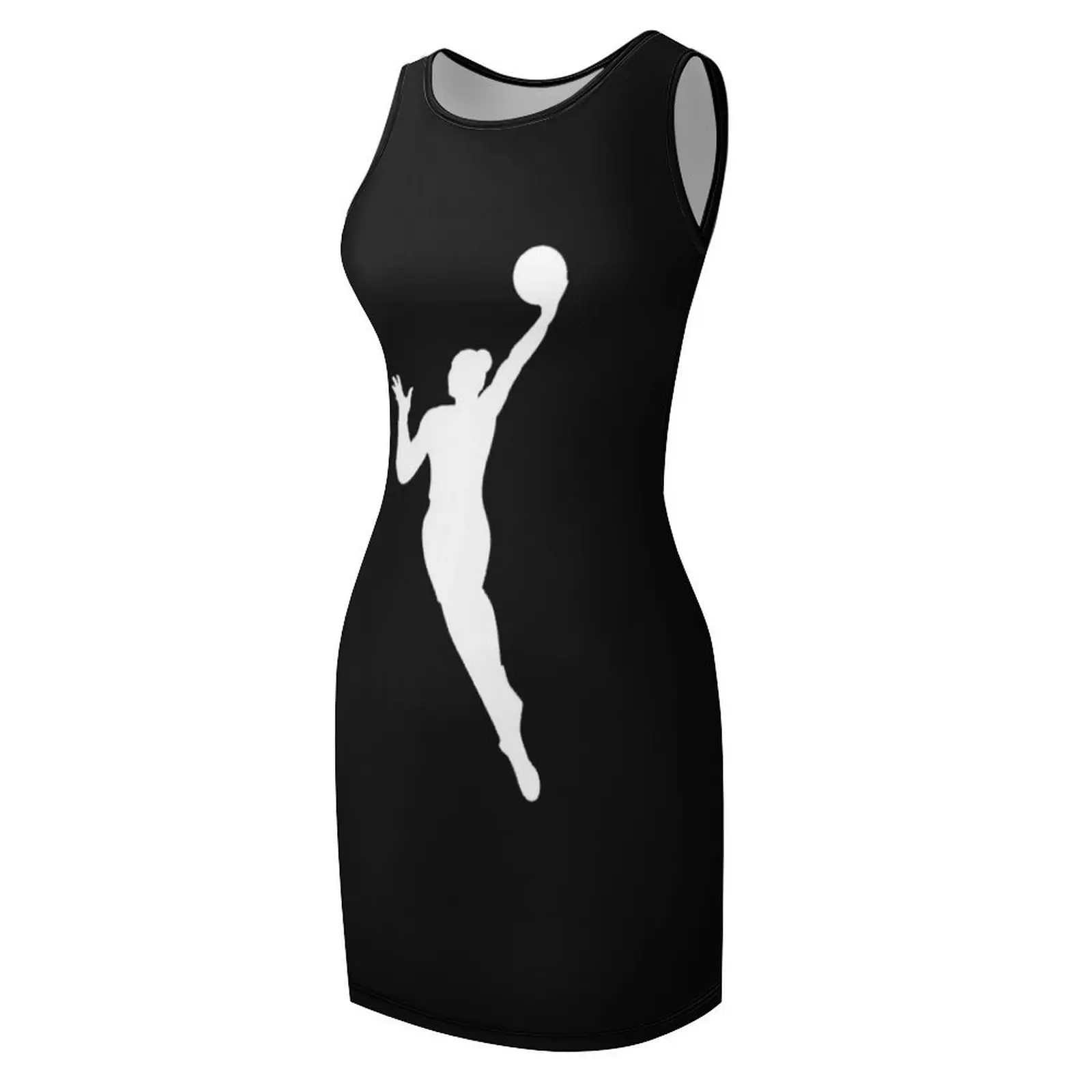 WNBA ロゴ Tシャツ ノースリーブ サンドレス イブニングドレス 女性 エレガントなドレス 女性用サマードレス レディース 2025