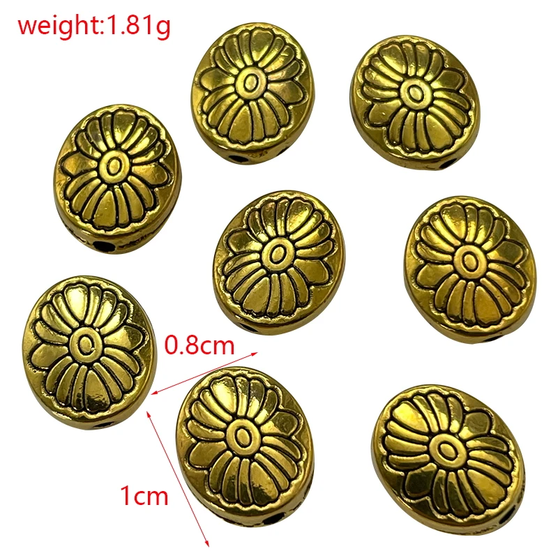 Various Irregularities Hollow Out Oval Spacer Gasket DIY Women\'s Jewelry Making Beads Tibetan Silver Bronze Accessorie Wholesale