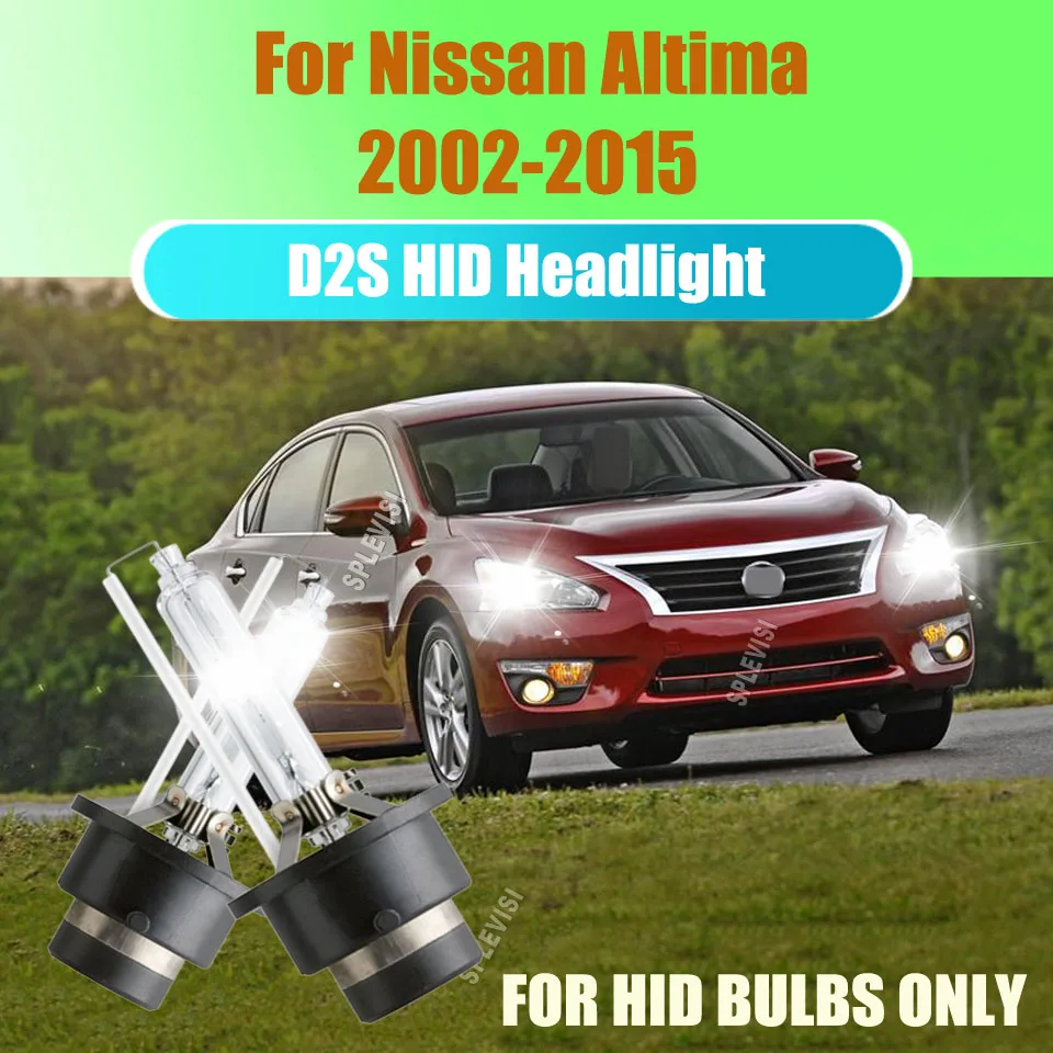 

2 комплекта для переоборудования фар D2S HID 6000K ксеноновый белый - 35 Вт высокой интенсивности для Nissan Altima 2002 2003 2004 2005 2006 2007-2015