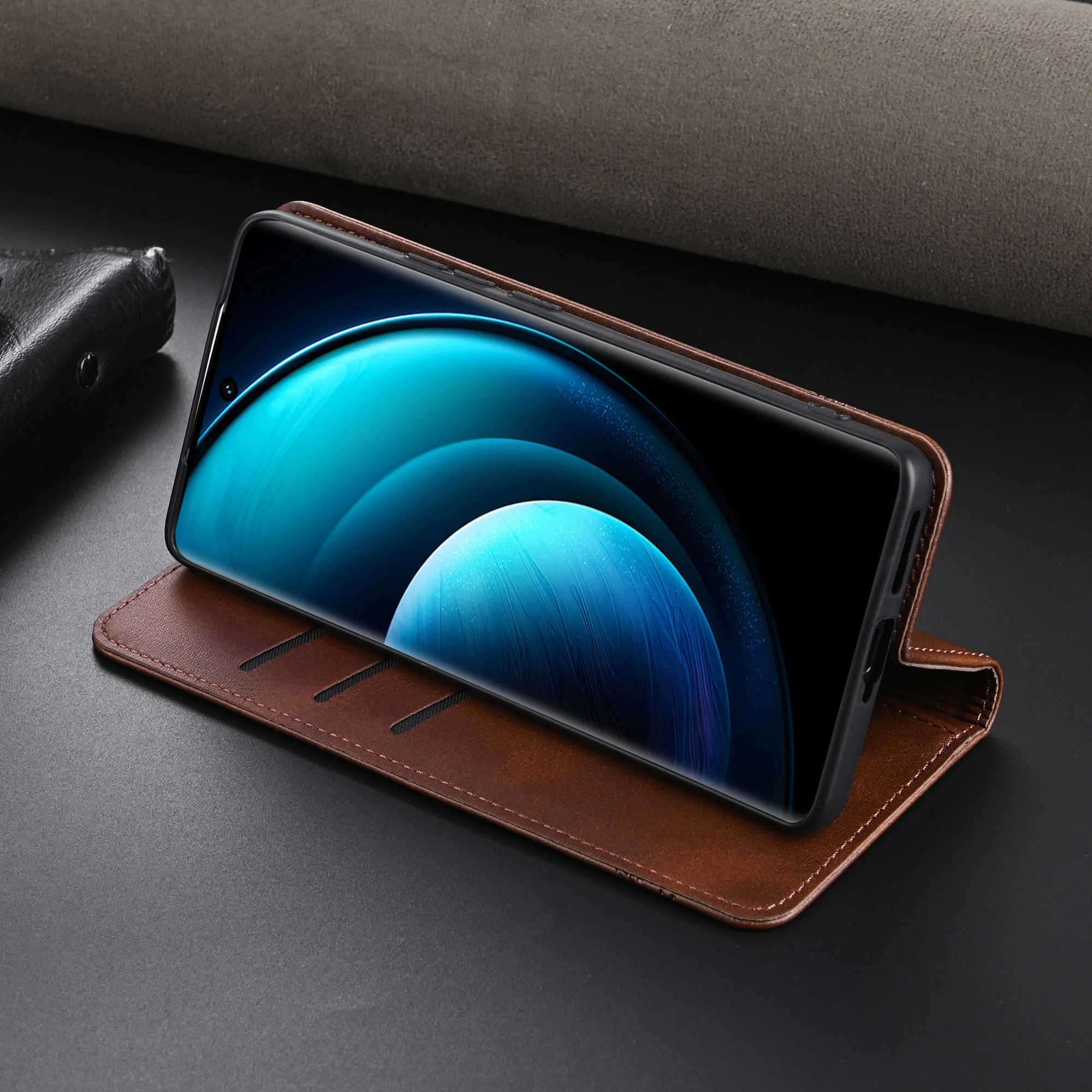 Leather Case For Xiaomi Redmi Note 15 14 13 12 Pro Plus 5G + 13C 14C 15C Magnetic Flip Phone Wallet Card Holder Cover