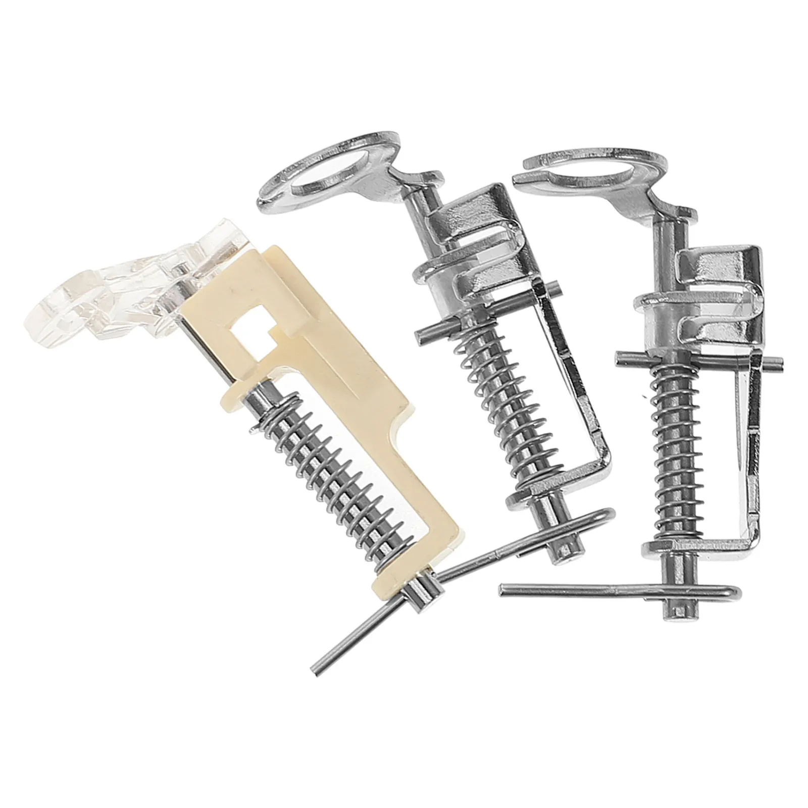 3pcs Sewing Machine Presser Foot Set Zinc Alloy Replaceable For Household Portable Sewing Tools Multi-Function Stitching