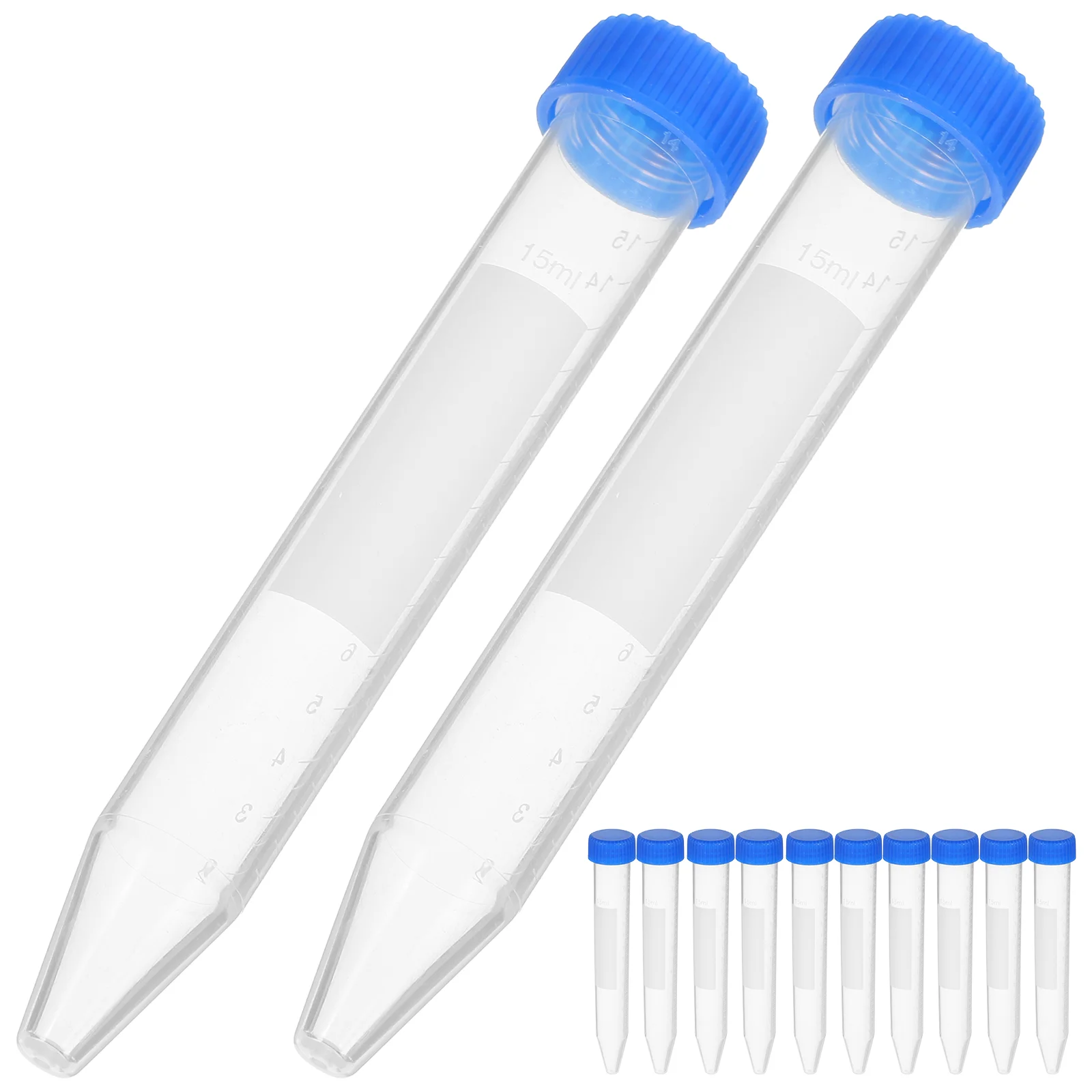 

50 PCS Laboratory Supplies Centrifuge Tube 15ml Test Tubes with Lids Can Container