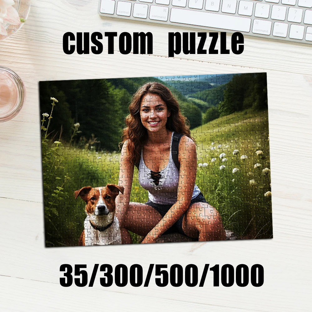 35/300/500/1000pcs Personalized Custom Photo Puzzle Photo Customize Your Puzzle To Create An One-Of-A-Kind Present.