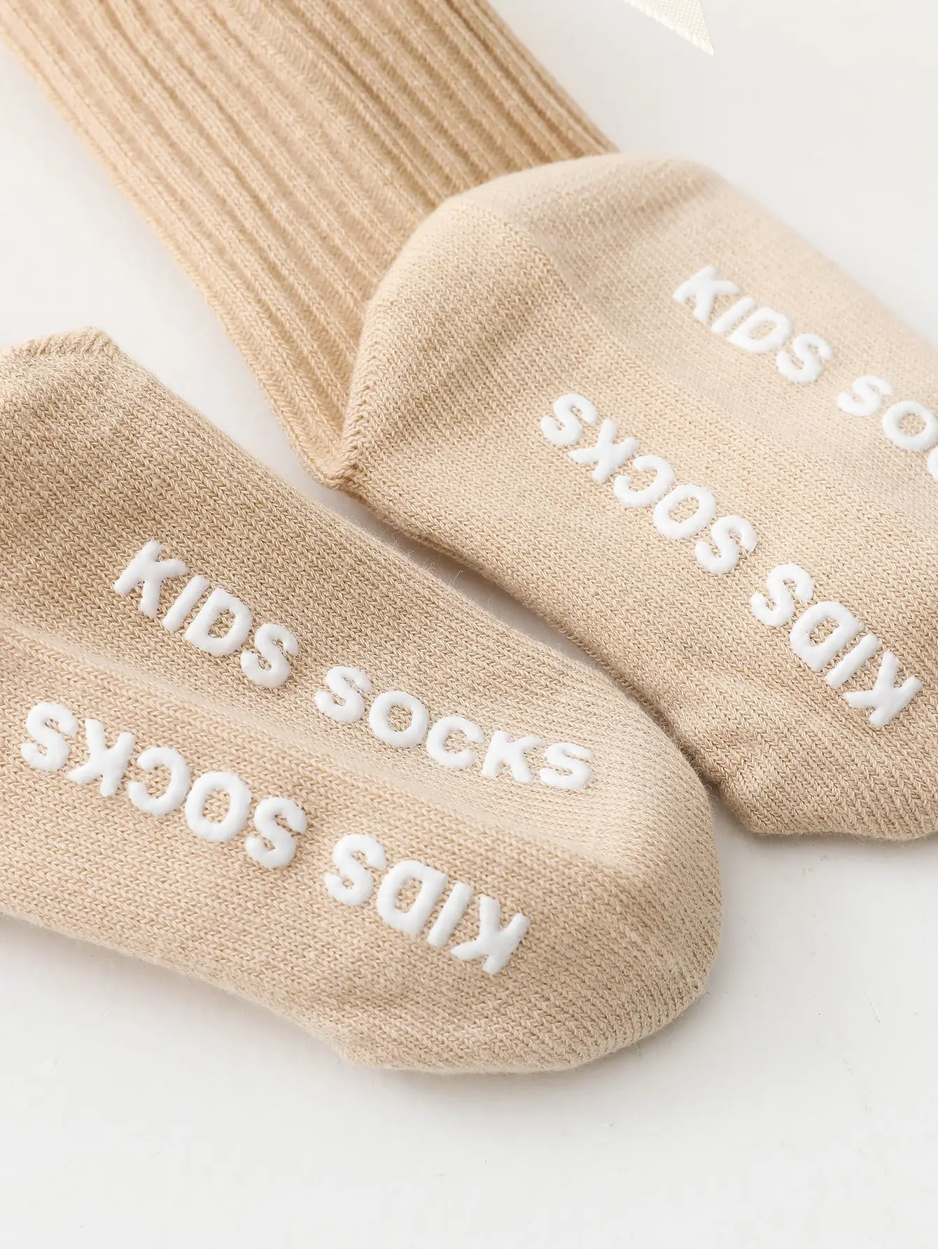 0-3Y Girl Kids Cotton Ribbed Socks Baby Anti-Slip Medium Tube Socks Bowknot Spring Autumn