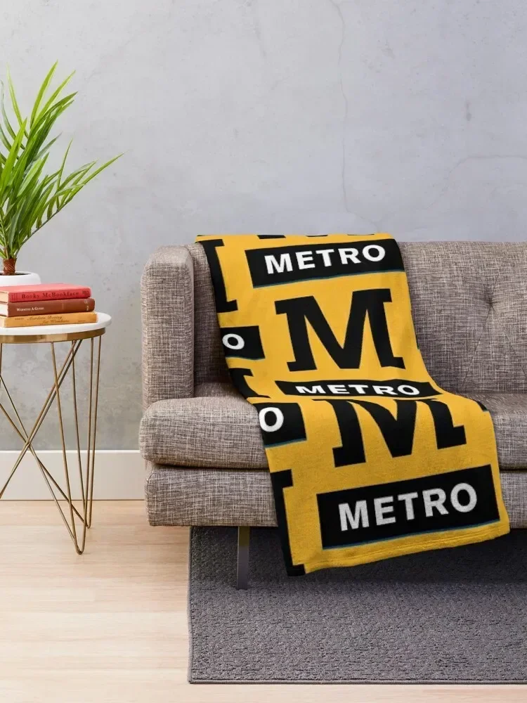 Tyne And Wear Metro Throw Blanket Plaid on the sofa Retros Softest For Decorative Sofa Blankets